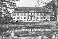 Gartenfassade (Aufn. vor 1953) / Schloss Ebnet in 79117  Freiburg im Breisgau, Ebnet (Bildindex Foto Marburg (LAD BW/Freiburg, Microfiche-Scan mi05289a11))