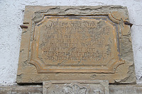 Schlusstein mit Inschrift / Bauernhaus Pfarrer-Mayer-Typus in 74632 Neuenstein-Obersöllbach (09.10.2012 - Wieland und Meissner, Öhringen (Ingenieurgesellschaft mbH / Beratende Ingenieure im Bauwesen))