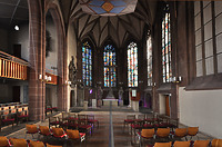Hauptschiff Blick nach Osten / Hospitalkirche in 70174  Stuttgart, Stuttgart-Mitte (24.08.2015 - strebewerk. Architekten GmbH, Dr.-Ing. Elke Nagel)
