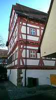 Ansicht westliche Gebäudeecke / Ehem. Lateinschule in 74321 Bietigheim-Bissingen (28.02.2014 - Lena Becker (München))