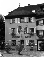 Südansicht des Gebäudes / Gasthaus und Hotel in 79219 Staufen, Staufen im Breisgau (Stadtarchiv Staufen)