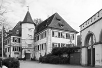 Nordwestansicht des Schlosses / Unteres Schloss in 79219 Staufen, Staufen im Breisgau (Stadtarchiv Staufen)