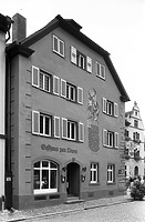 Westansicht des Gebäudes / Gasthaus Löwen in 79219 Staufen, Staufen im Breisgau (Stadtarchiv Staufen)