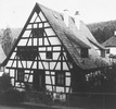 Nordgiebel zur Belremstraße (1987) / Fachwerkhaus in 75180 Dillweißenstein (LAD Baden-Württemberg, Außenstelle Karlsruhe, Microfiche-Scan mi08632b06)