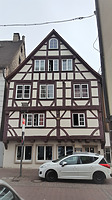 Ansicht der Südfassade / Fachwerkhaus in 89073 Ulm (04.04.2018 - Christin Aghegian-Rampf)