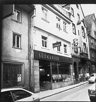 Straßenfassade / Wohnhaus in 88605 Meßkirch (01.01.1973 - Bildindex Foto Marburg: LAD BW/Tübingen, Microfiche-Scan mi07296f13) Straßenfassade / Wohnhaus in 88605 Meßkirch (01.01.1973 - Bildindex Foto Marburg: LAD BW/Tübingen, Microfiche-Scan mi07296f13)