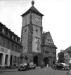 Schwabentor, Ansicht Feldseite (nach 1951, nach Wiederherstellung urspr. Zustand) / Schwabentor in 79098 Freiburg, Altstadt (Bildindex Foto Marburg: Aufsberg, Lala; Aufnahme-Nr. 773.532; 1941/1976)