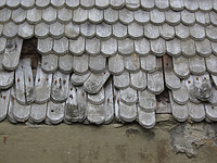 Holzschindeln - Westfassade / Wohnhaus in 74523 Schwäbisch Hall, Eltershofen (29.10.2013) Holzschindeln - Westfassade / Wohnhaus in 74523 Schwäbisch Hall, Eltershofen (29.10.2013)