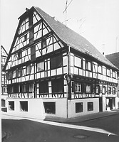Hist. Ansicht gegen NO / Wohn- und Geschäftshaus in 88400 Biberach, Biberach an der Riß (Bildindex Foto Marburg: LAD BW/ Tübingen, Microfiche-Scan mi04935d10) Hist. Ansicht gegen NO / Wohn- und Geschäftshaus in 88400 Biberach, Biberach an der Riß (Bildindex Foto Marburg: LAD BW/ Tübingen, Microfiche-Scan mi04935d10)