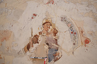 Ausschnitt Deckenmalerei, Stube im OG (St. Antonius von Padua, Namenspatron des Bauherren A. Götz) / Ehem. Klosterapotheke in 88529 Zwiefalten (24.06.2013 - A. Kuch)