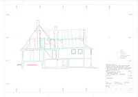 Querschnitt mit Längsschnitt Anbau / Wohnhaus in 71665 Ensingen (18.03.2014 - Michael Hermann) Querschnitt mit Längsschnitt Anbau / Wohnhaus in 71665 Ensingen (18.03.2014 - Michael Hermann)