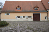 Westfassade Ökonomieflügel. / Schloss Freudental in 74392 Freudental (21.02.2014 - Michael Hermann)
