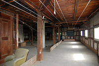 3. OG, Trocknungsebene, Blick nach Osten / Ehem. Gerberei Mantz in 88699 Leustetten (01.04.2014 - A. Kuch)