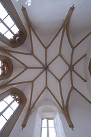 Aufnahme des Sterngewölbes im Chorbereich / Ottilienkapelle in 75031 Eppingen, Ottilienberg (30.10.2013 - strebewerk. Riegler Läpple, Partnerschaft Diplom-Ingenieure)